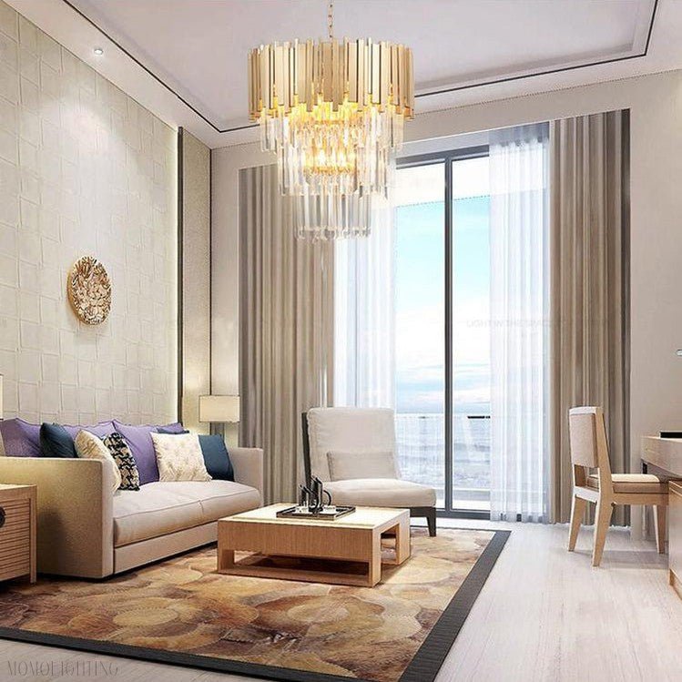 Elian Kaia Crystal Pendant Chandelier-Nobipets