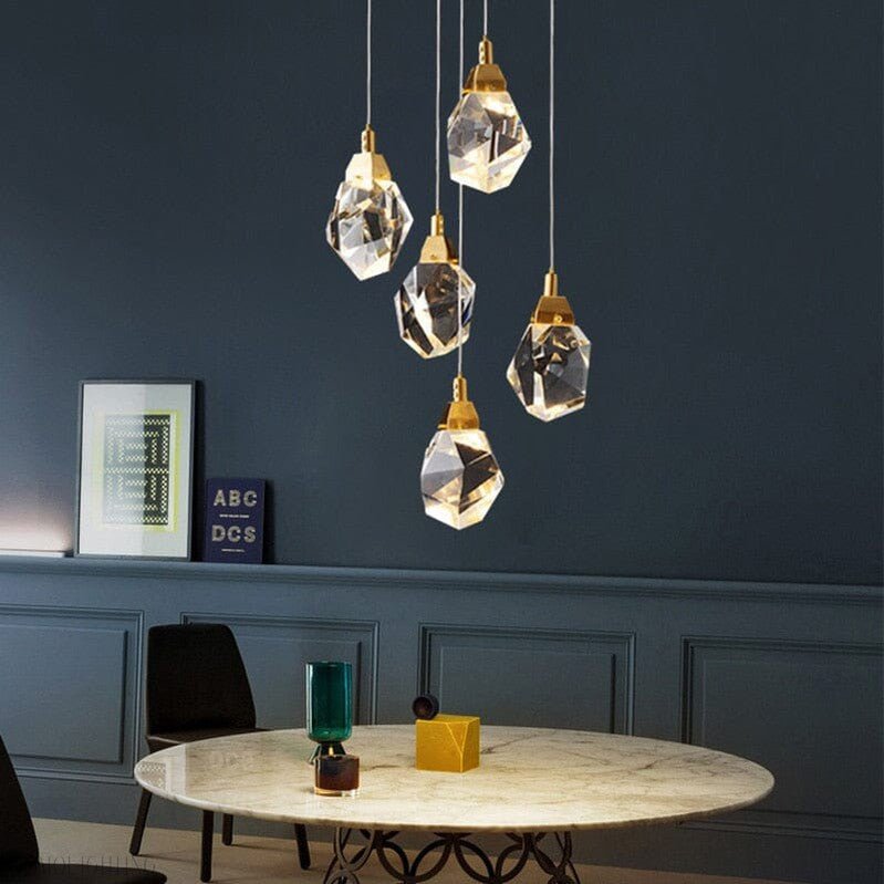 Elodie Foyer & Staircase Crystal Chandelier-Nobipets