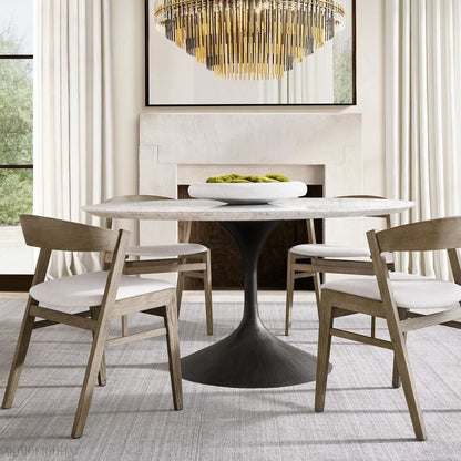 Emily Brass Round Chandelier-Nobipets