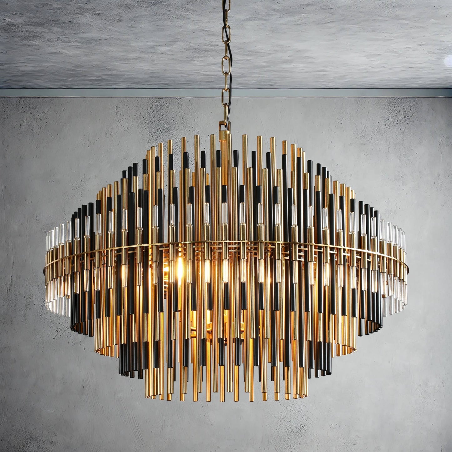 Emily Industrial Wind Round Chandelier 24" 32" 42"-Nobipets