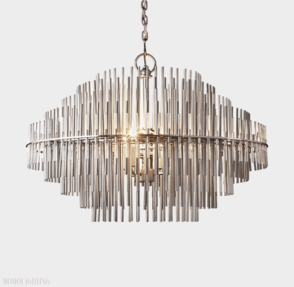 Emily Industrial Wind Round Chandelier 24" 32" 42"-Nobipets