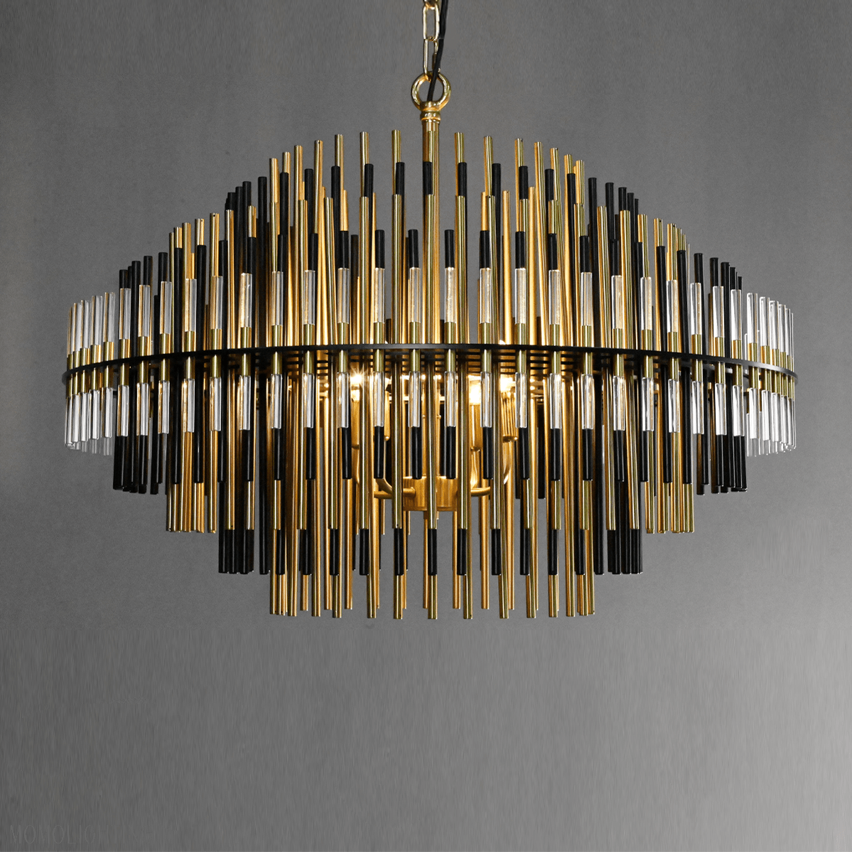 Emily Industrial Wind Round Chandelier 24" 32" 42"-Nobipets