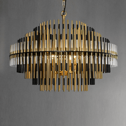 Emily Industrial Wind Round Chandelier 24" 32" 42"-Nobipets