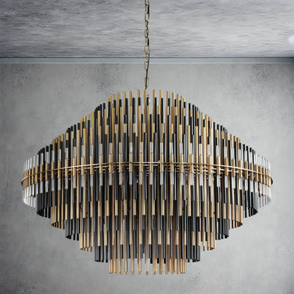 Emily Industrial Wind Round Chandelier 24" 32" 42"-Nobipets