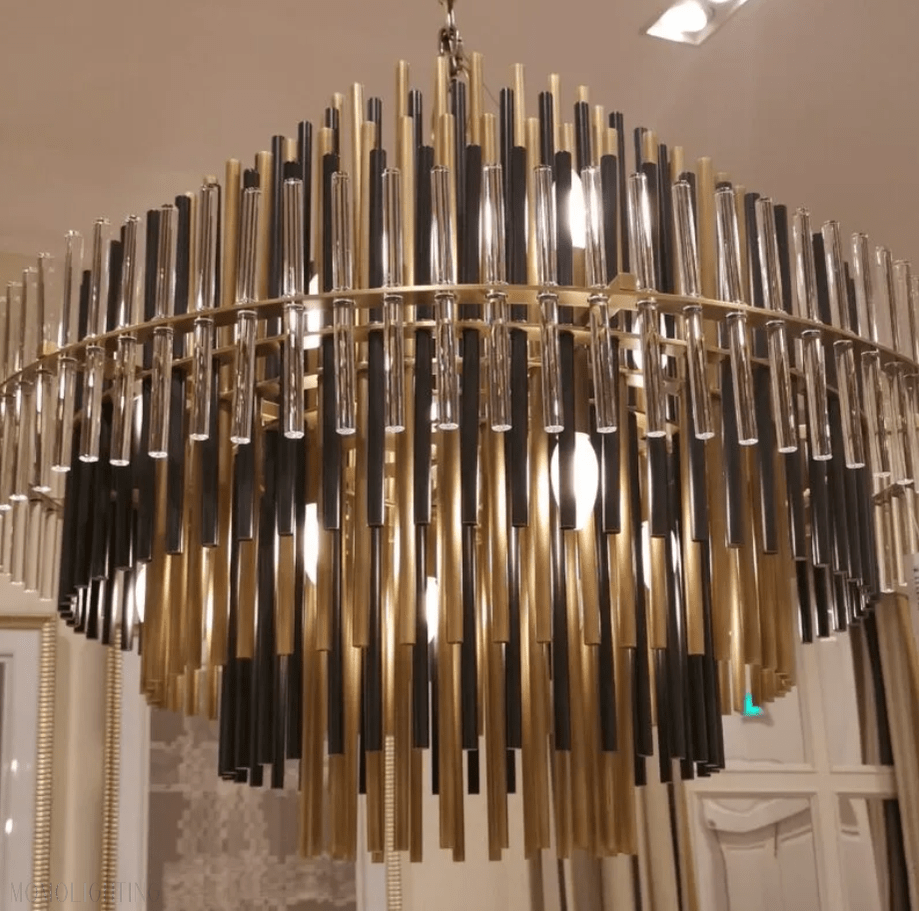 Emily Industrial Wind Round Chandelier 24" 32" 42"-Nobipets