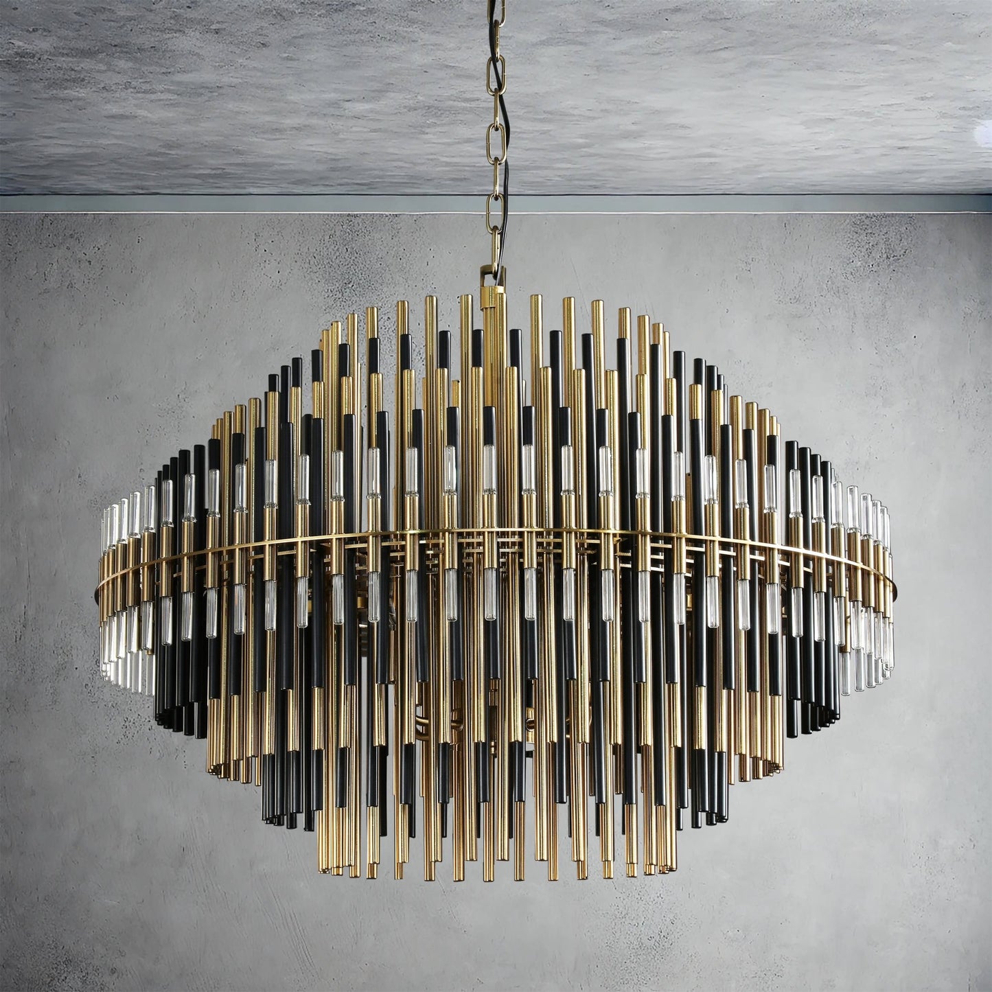 Emily Industrial Wind Round Chandelier 24" 32" 42"-Nobipets
