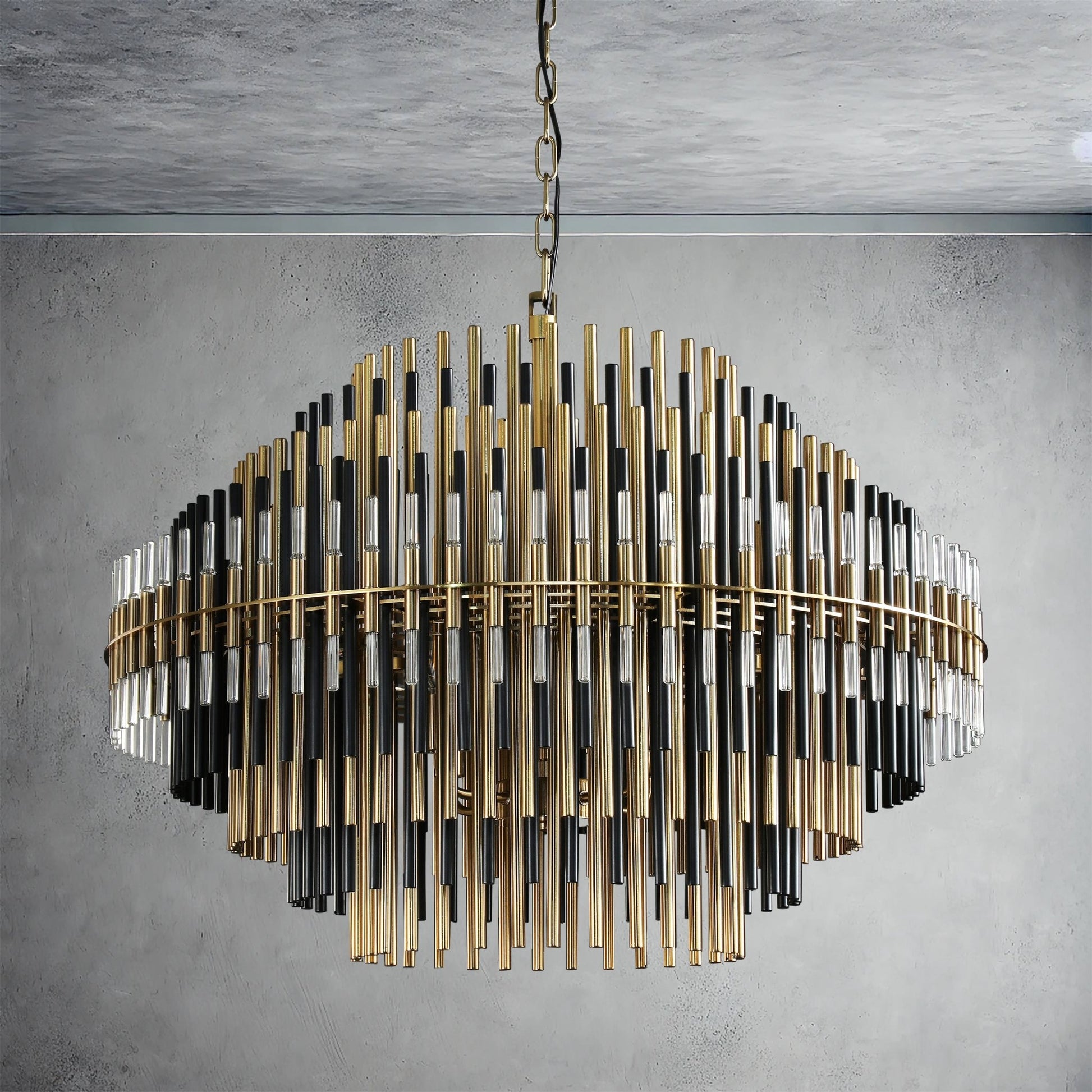 Emily Industrial Wind Round Chandelier 24" 32" 42"-Nobipets