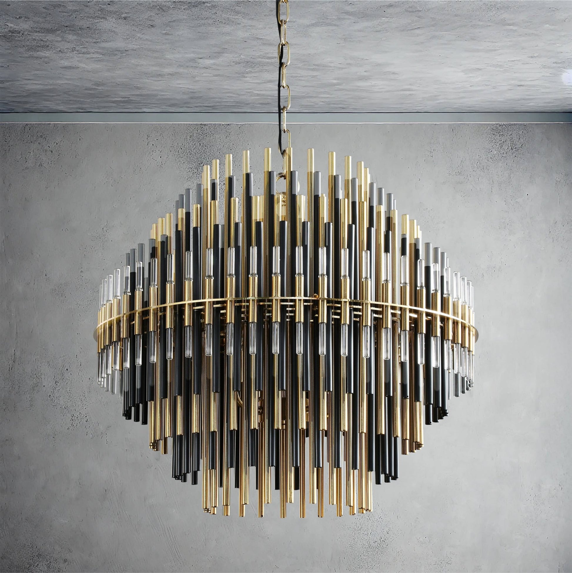 Emily Industrial Wind Round Chandelier 24" 32" 42"-Nobipets