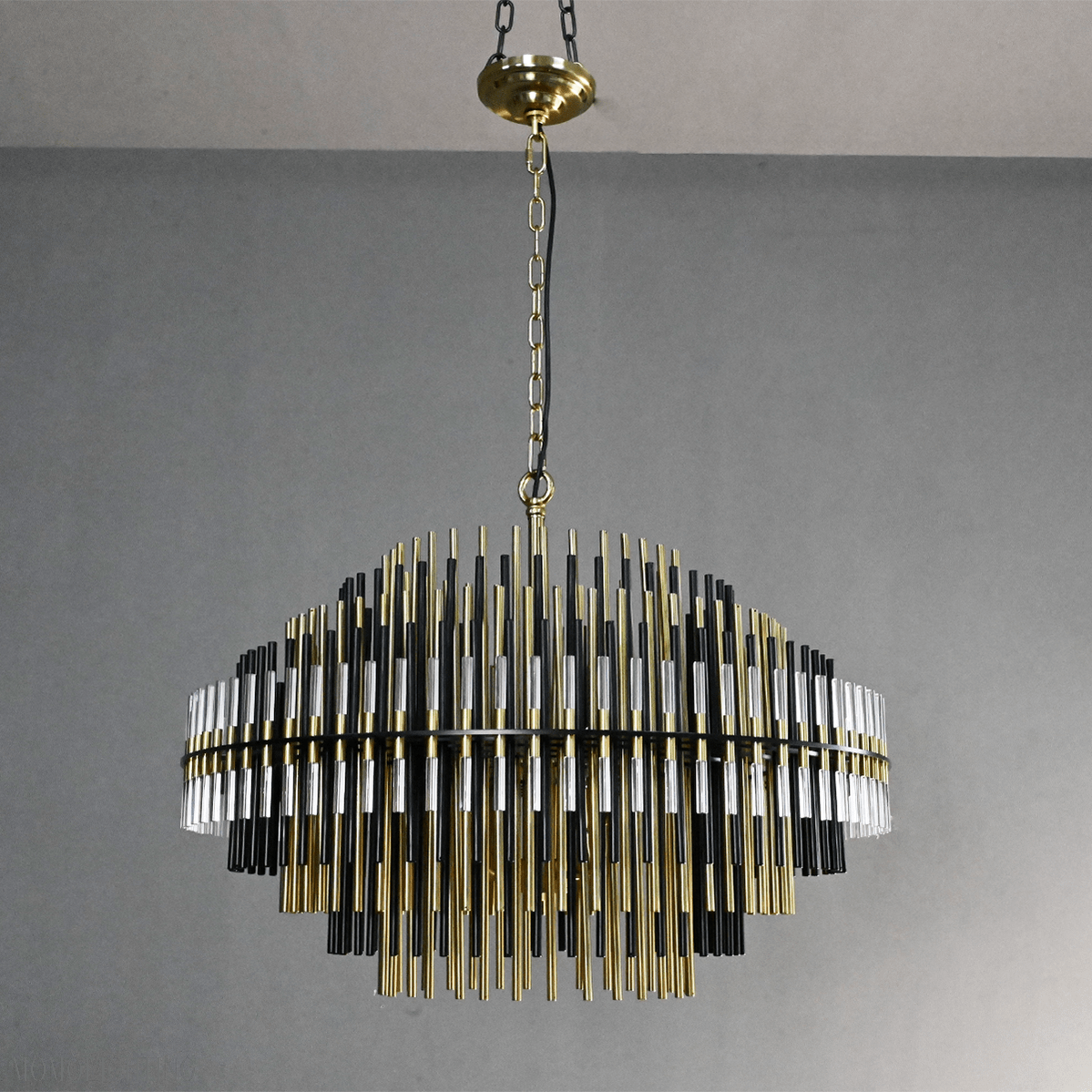 Emily Industrial Wind Round Chandelier 24" 32" 42"-Nobipets