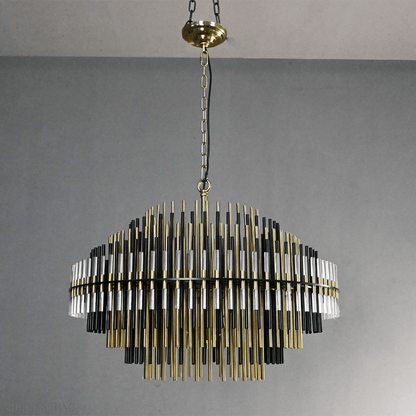 Emily Industrial Wind Round Chandelier 24" 32" 42"-Nobipets