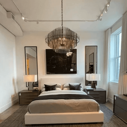 Emily Industrial Wind Round Chandelier 24" 32" 42"-Nobipets