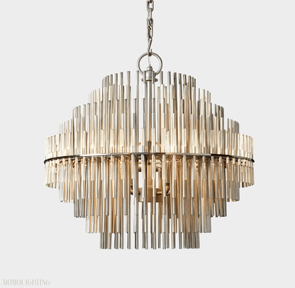 Emily Industrial Wind Round Chandelier 24" 32" 42"-Nobipets