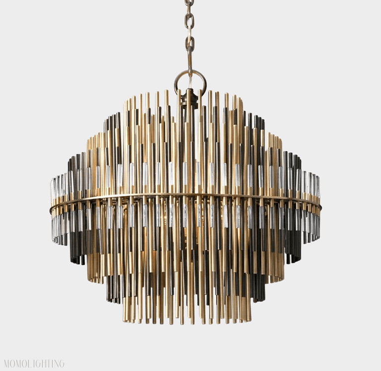 Emily Industrial Wind Round Chandelier 24" 32" 42"-Nobipets