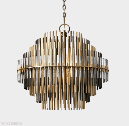Emily Industrial Wind Round Chandelier 24" 32" 42"-Nobipets