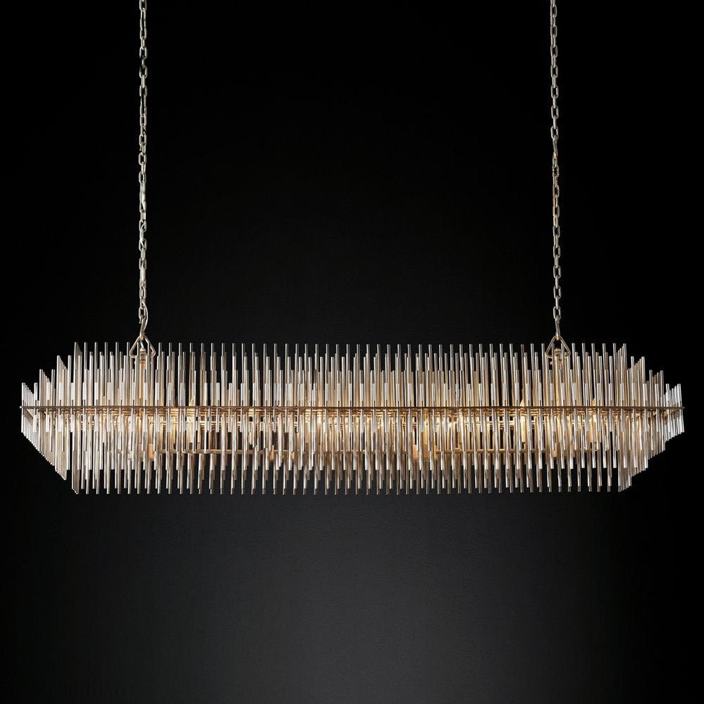 Emily Rectangle Chandelier 54"-Nobipets