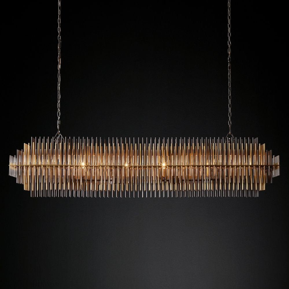 Emily Rectangle Chandelier 54"-Nobipets