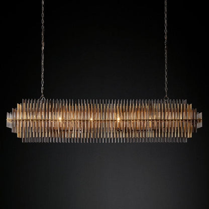 Emily Rectangle Chandelier 54"-Nobipets