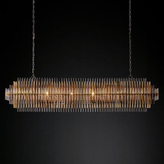 Emily Rectangle Chandelier 54"-Nobipets