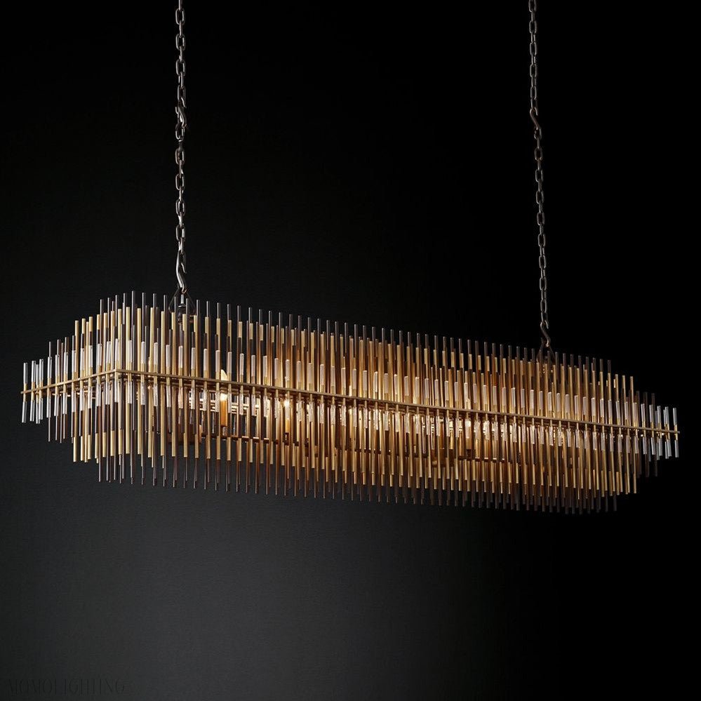 Emily Rectangle Chandelier 54"-Nobipets
