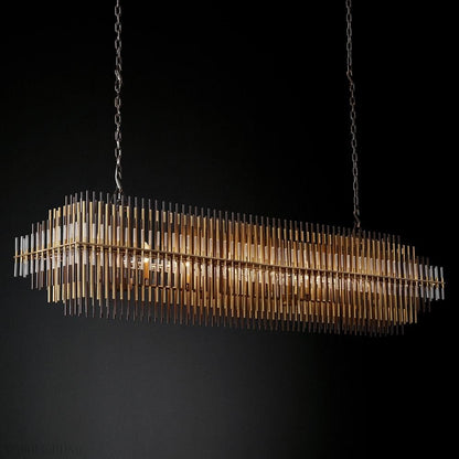 Emily Rectangle Chandelier 54"-Nobipets