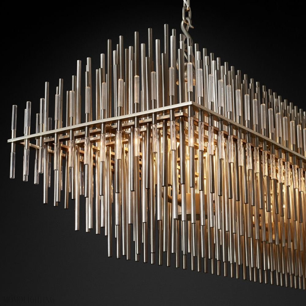 Emily Rectangle Chandelier 54"-Nobipets