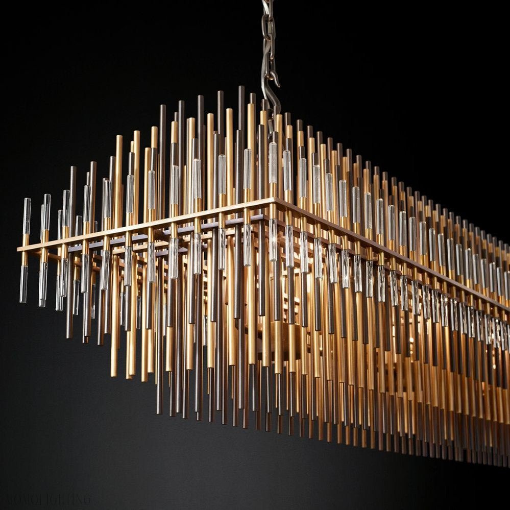 Emily Rectangle Chandelier 54"-Nobipets