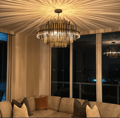 Emily Round Chandelier 24"/32"/42"-Nobipets