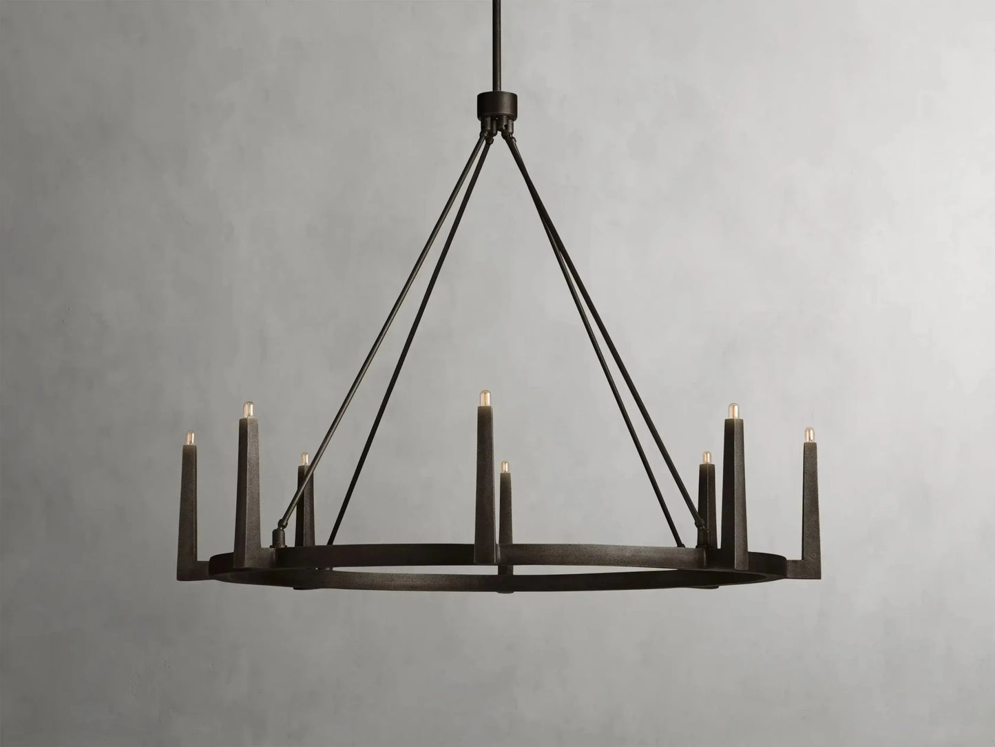 Emmet Round Chandelier 42''54''-Nobipets