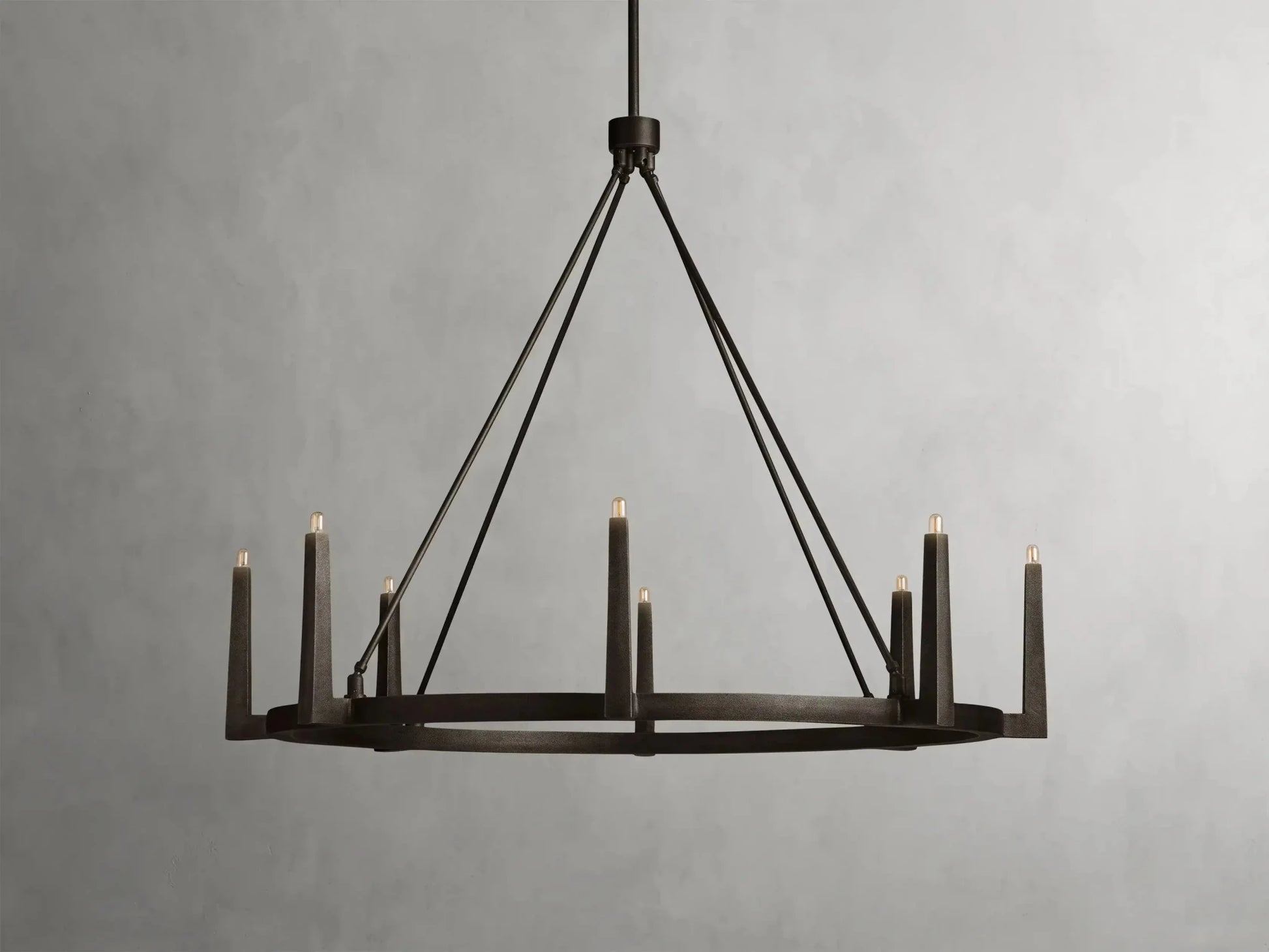 Emmet Round Chandelier 42''54''-Nobipets