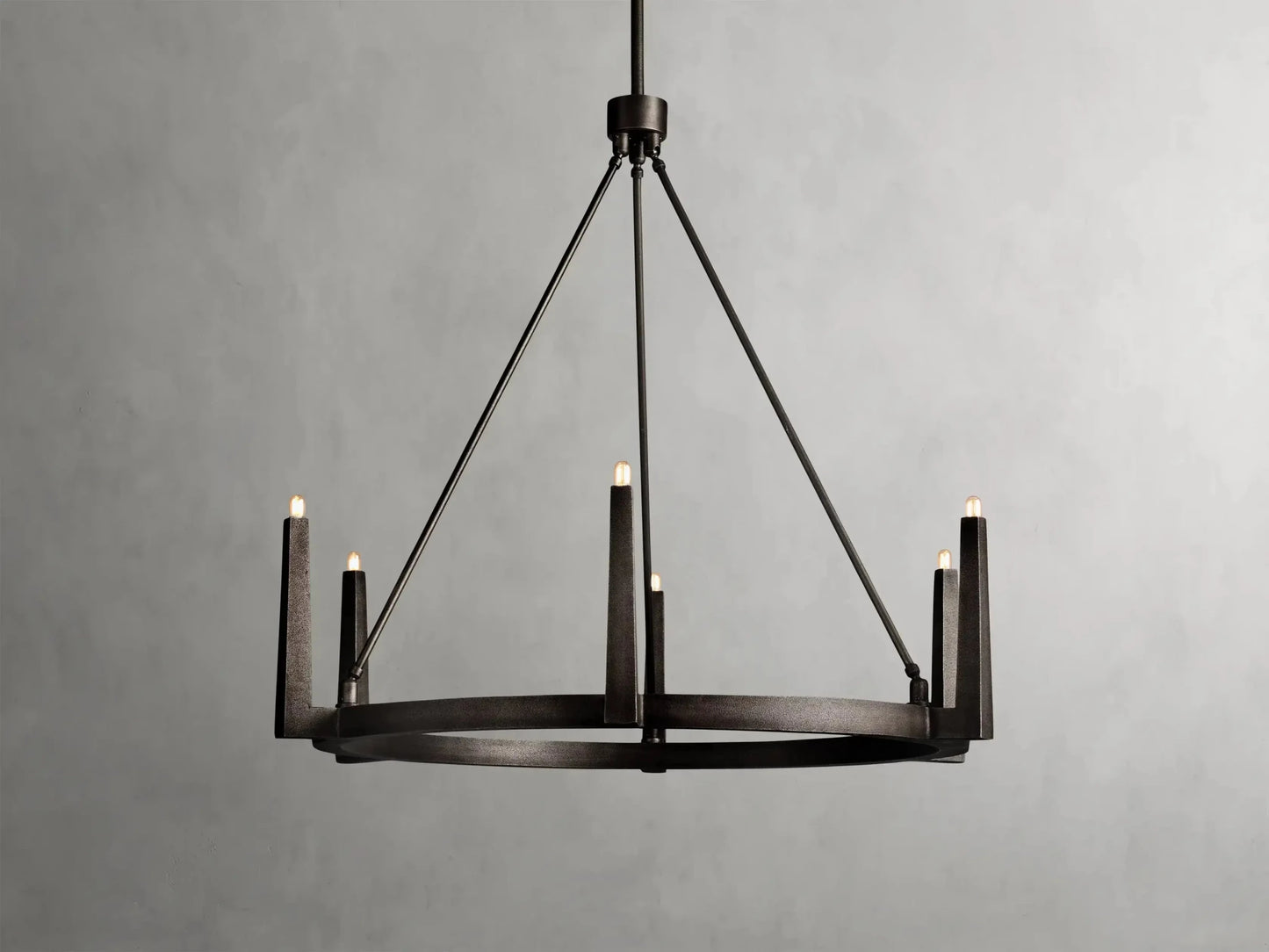 Emmet Round Chandelier 42''54''-Nobipets