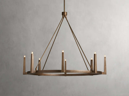 Emmet Round Chandelier 42''54''-Nobipets