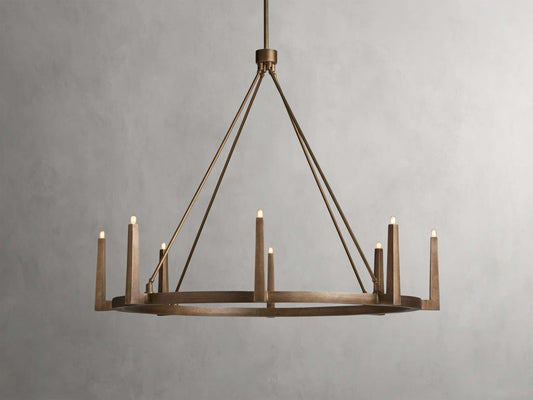 Emmet Round Chandelier 42''54''-Nobipets