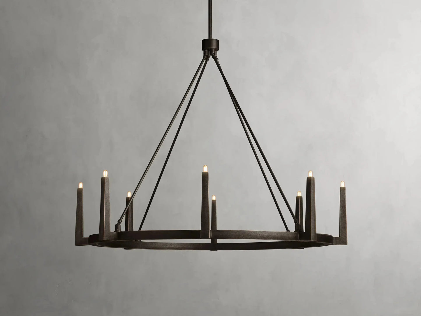 Emmet Round Chandelier 42''54''-Nobipets