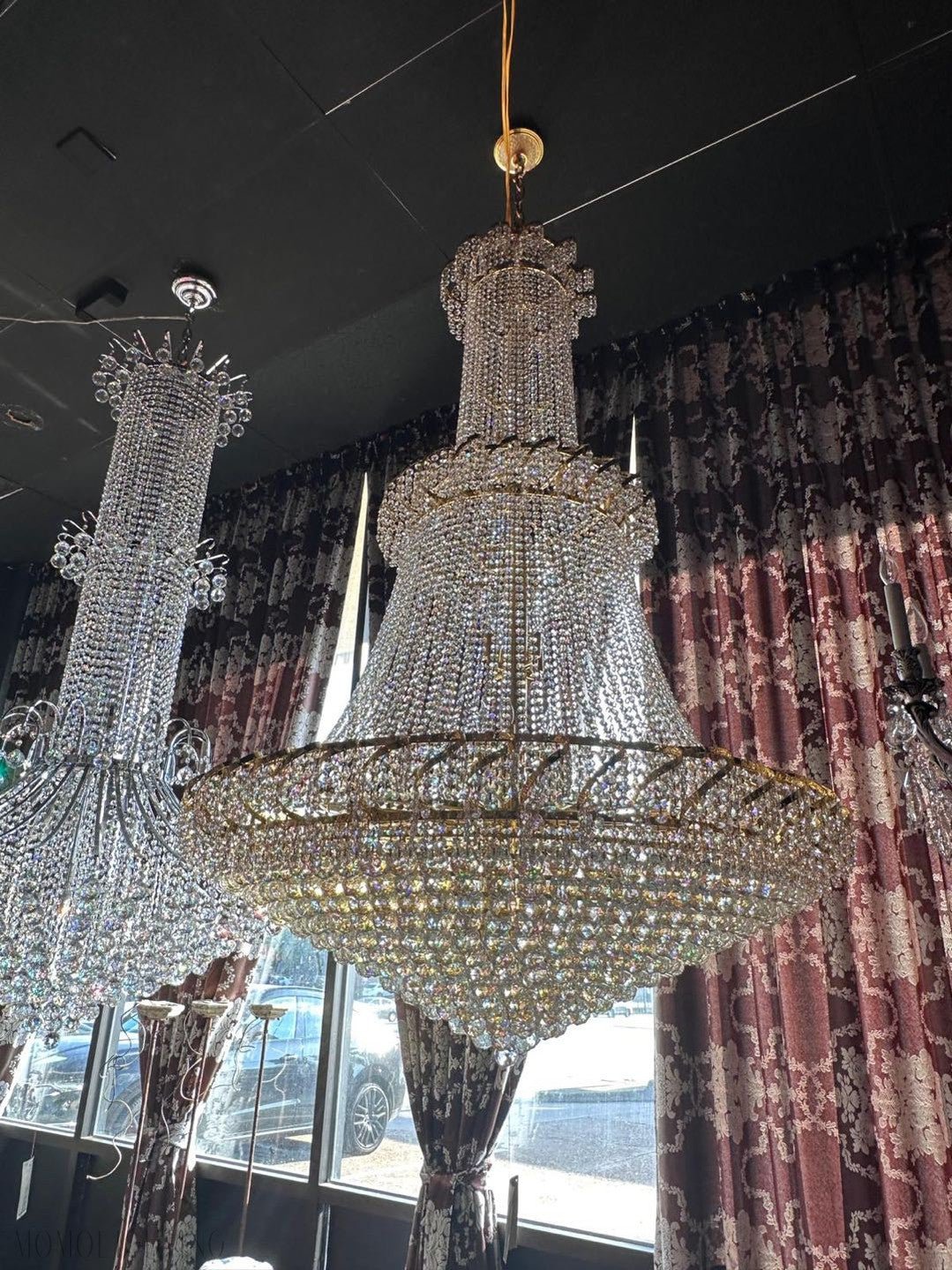 Empire French Crystal Chandelier 48"-Nobipets
