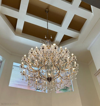 Empire Maria Theresa Crystal Chandelier 28”-Nobipets