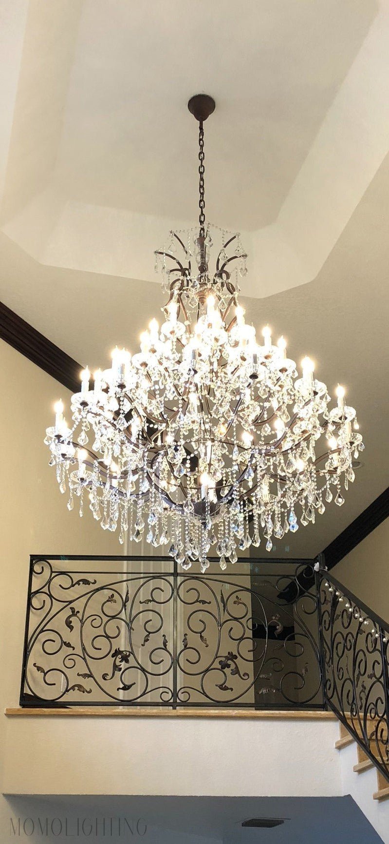Empire Maria Theresa Crystal Chandelier 28”-Nobipets