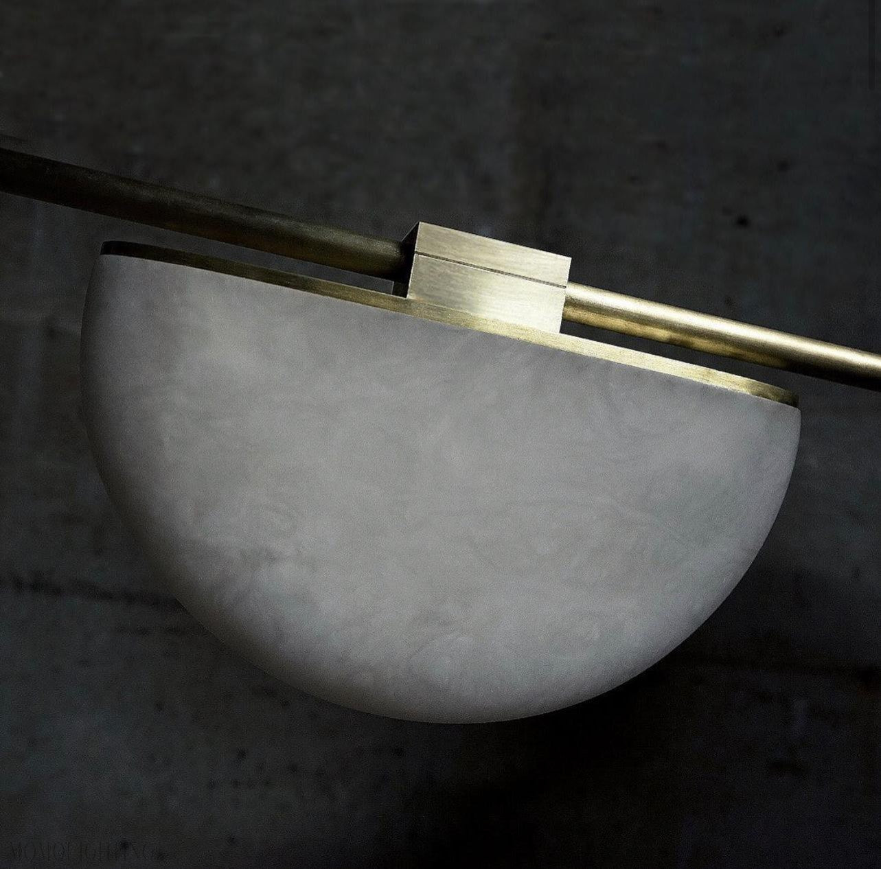 Enceladus Alabaster Chandelier, Artistic Modern Chandelier for Bar Area-Nobipets