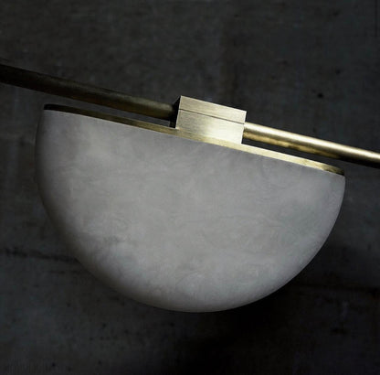 Enceladus Alabaster Chandelier, Artistic Modern Chandelier for Bar Area-Nobipets