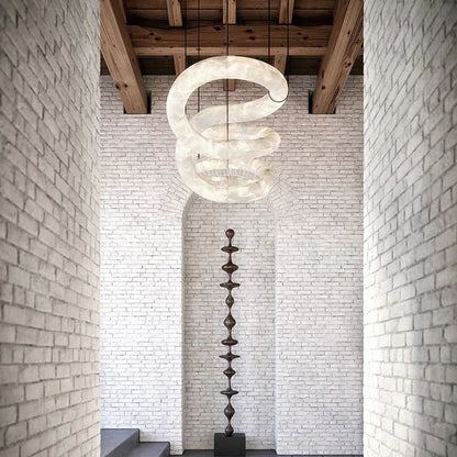Ethera Alabaster Chandelier 96"