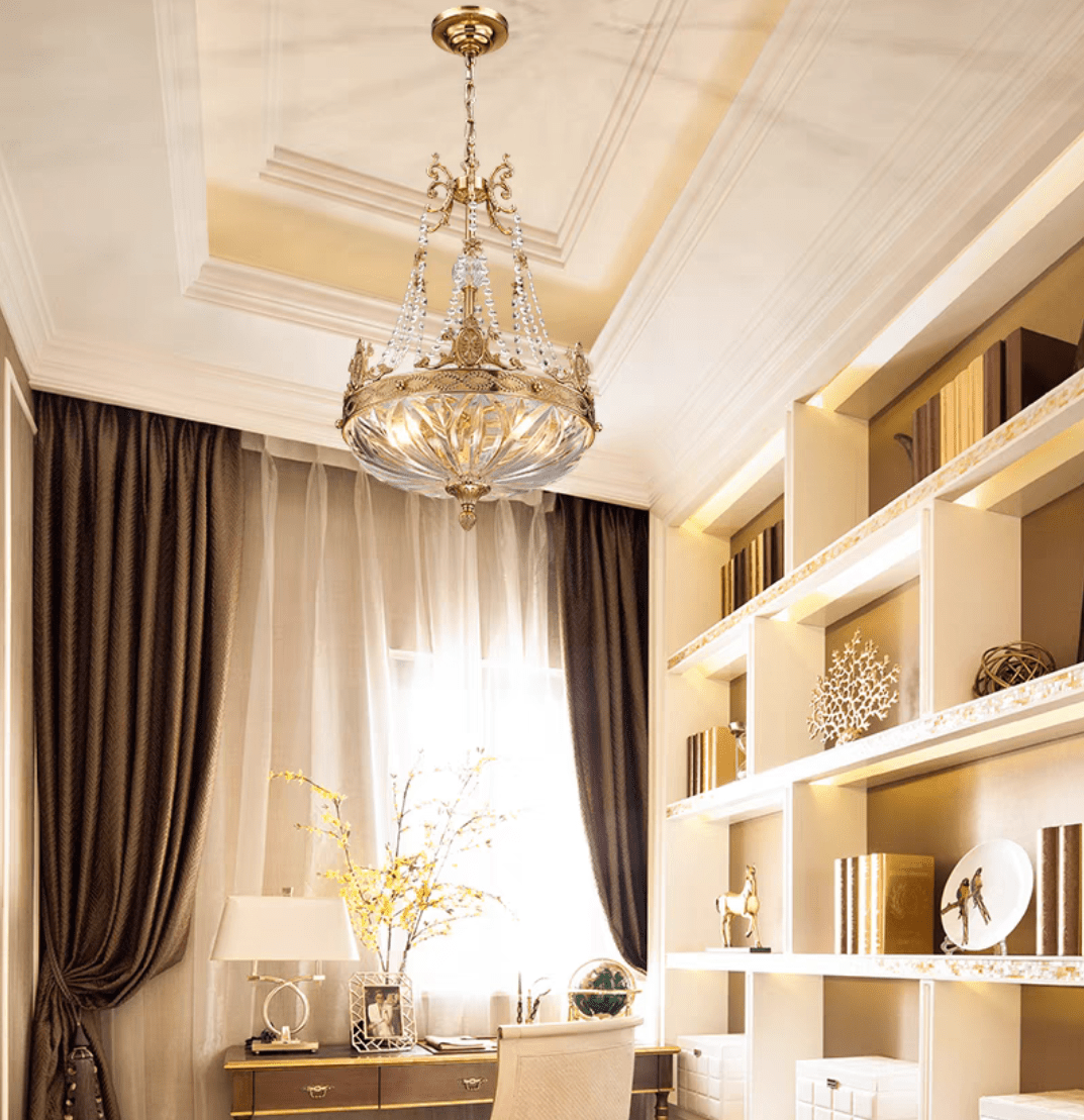 European Style Luxury Crystal Pendant Candle Chandelier for Living Room/Foyer/Entrys/Hallway-Nobipets