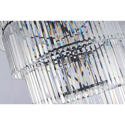 Extra Large 7-Tier Luxury Crystal Chandelier in Black/Coffee/Gold/Chrome Finish Color-Nobipets