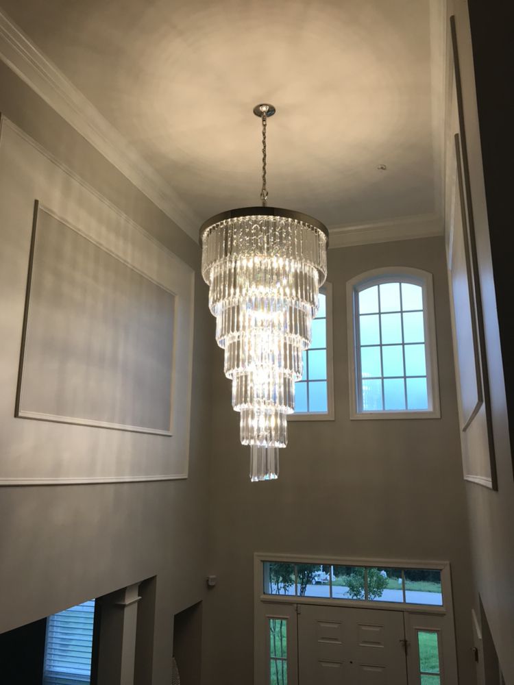 Extra Large 7-Tier Luxury Crystal Chandelier in Black/Coffee/Gold/Chrome Finish Color-Nobipets