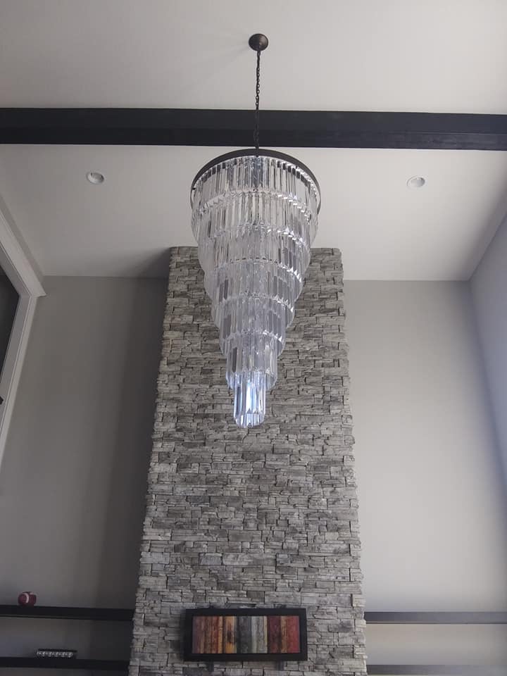 Extra Large 7-Tier Luxury Crystal Chandelier in Black/Coffee/Gold/Chrome Finish Color-Nobipets