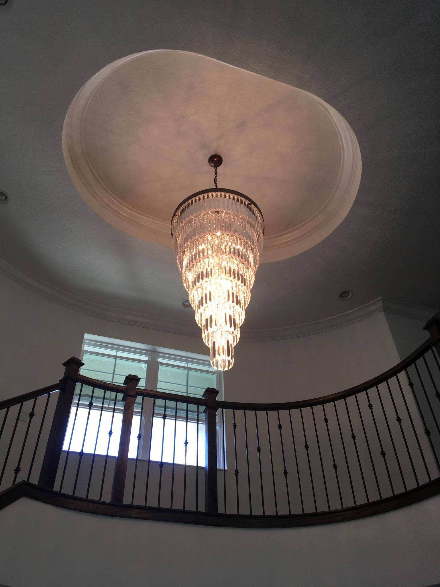 Extra Large 7-Tier Luxury Crystal Chandelier in Black/Coffee/Gold/Chrome Finish Color-Nobipets