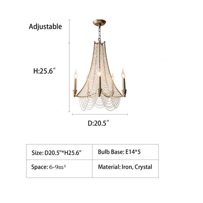 Extra Large European Crystal Beaded Chandelier Candle Light for Stairs / Duplex / Villa-Nobipets
