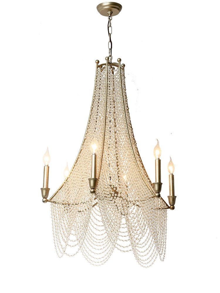 Extra Large European Crystal Beaded Chandelier Candle Light for Stairs / Duplex / Villa-Nobipets