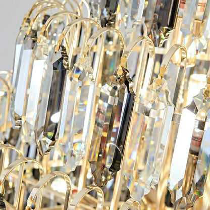 Extra Large Foyer Decorative Crystal Lighting Fixture Living Room Crystal Chandelier For Entryway Staircase-Nobipets