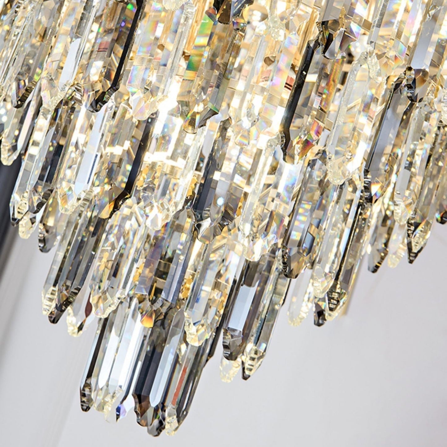 Extra Large Foyer Decorative Crystal Lighting Fixture Living Room Crystal Chandelier For Entryway Staircase-Nobipets