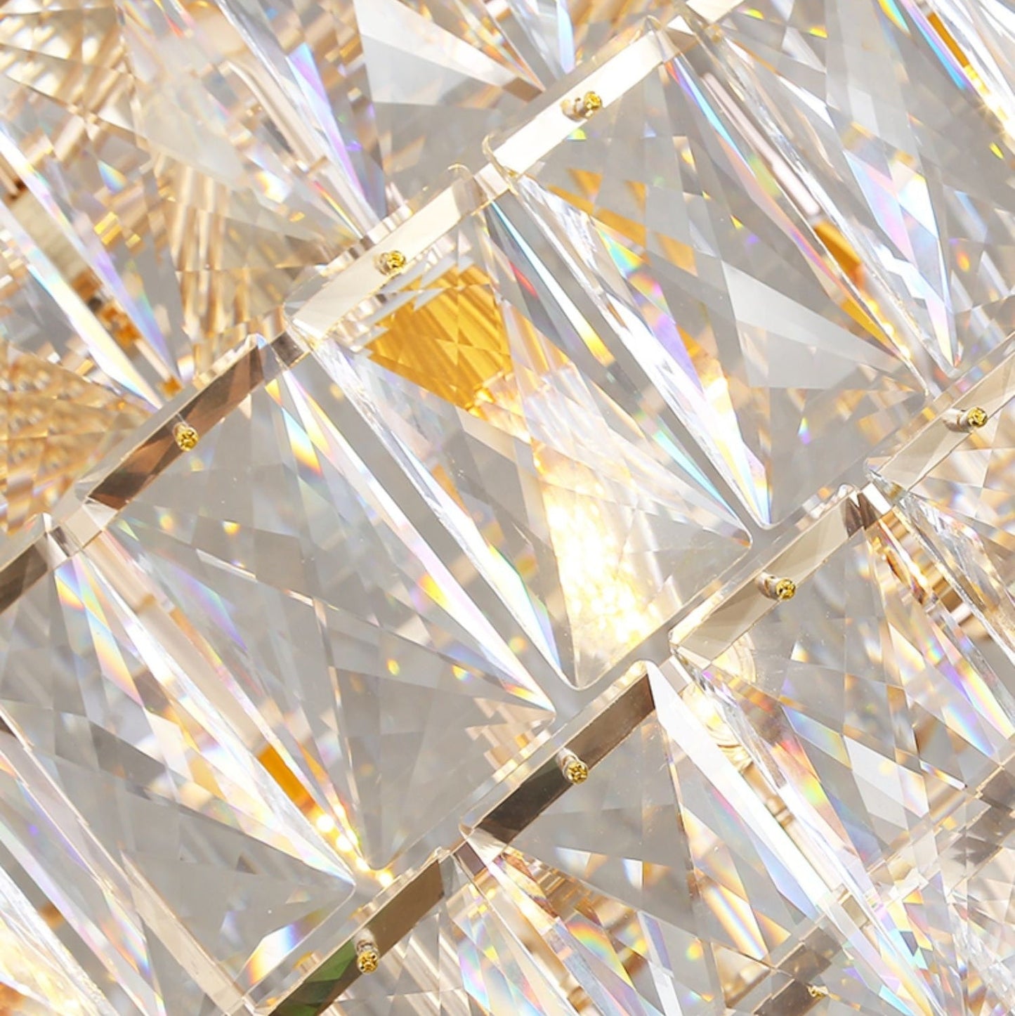 Extra Large Foyer Pure Crystal Ceiling Light Fixture Living Room Entrance Staircase Chandelier-Nobipets