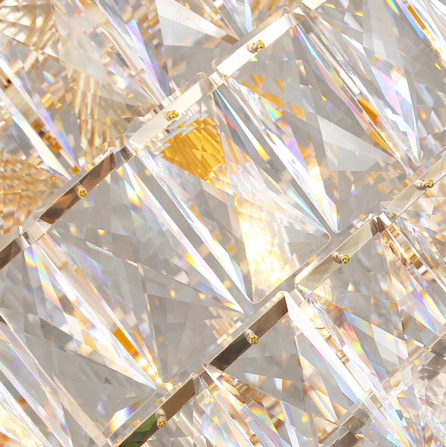 Extra Large Foyer Pure Crystal Ceiling Light Fixture Living Room Entrance Staircase Chandelier-Nobipets